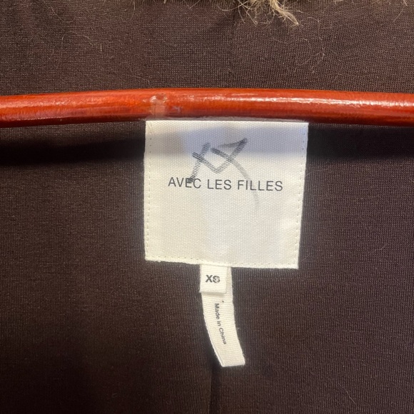 Avec Les Filles Brown Teddy Jacket with Toggle Closures XS - Picture 9 of 10